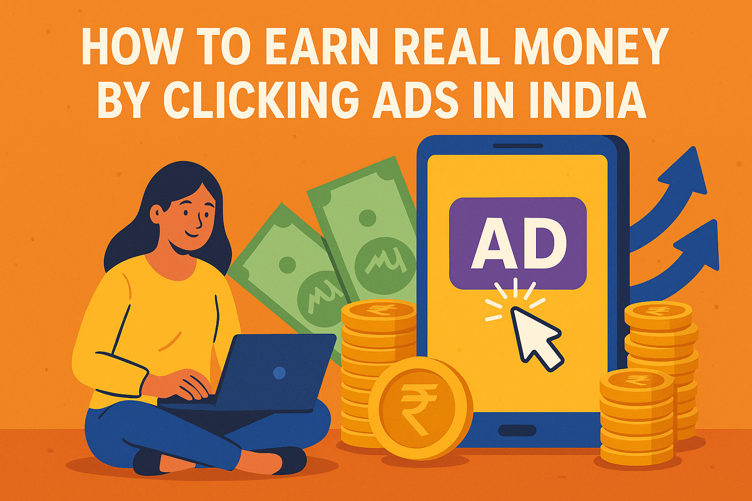 How to Earn Real Money by Clicking Ads in India